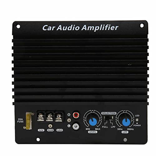 Topiky Car Audio Subwoofer Amplifier, 12V 300W, 2-Channel, Surface Mount, Plastic, Topikyh2bfn5d0ax