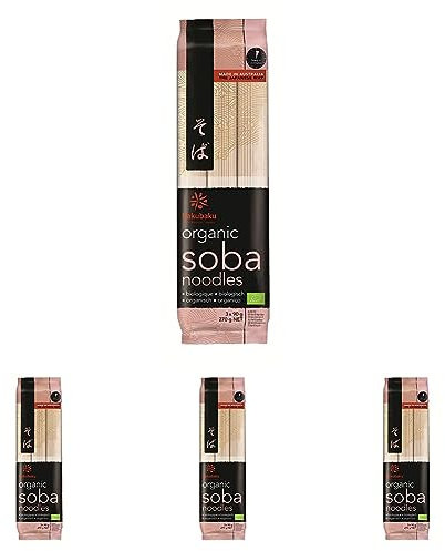 Hakubaku Japanische Bio Soba Nudeln, 270 g (Packung mit 4)