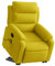 vidaXL Massagesessel, Verstellbar Sessel mit Aufstehhilfe, Fernsehsessel Relaxsessel mit Liegefunktion, Liegesessel Aufstehsessel Polstersessel, Gelb Samt