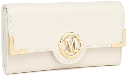 Miss Lulu Portefeuille Porte Monnaie Femmes Longue Fermeture Éclair Poche pour Téléphone Carte Simili Cuir avec Métal Boucle