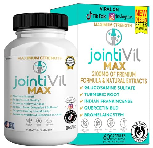 GREENVIFY JointiVil Max Joint Support Supplement, Indian Frankincense, 60 Capsules (1)