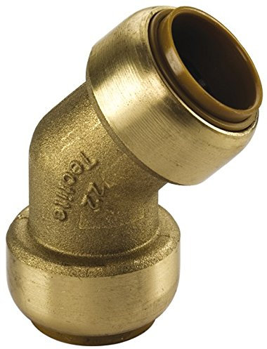 10 Stk. Kupfer Steckfitting Tectite Bogen 45° 15 mm Innen/Innen lösbar, T041