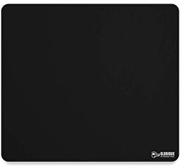 Glorious Gaming Cloth Gaming Mousepad (XL Heavy) - Bordi cuciti, superf. liscia per velocità e controllo, antiscivolo, lavabile in lavatrice, grande (460 x 410 x 5 mm) - Nero