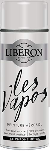 Libéron Peinture aérosol Les vapos, Le Chrome, 400 ml