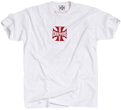 WEST COAST CHOPPERS Herren T-Shirt OG Classic, Farbe:White/red, Größe:M