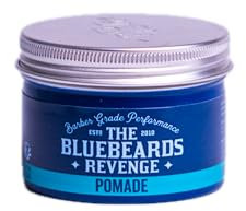 The Bluebeards Revenge, Water Based Pomade For Men, Strong Hold And Traditional High Shine Finish, 100ml