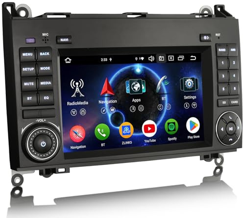 erisin Android 14 4GB+64GB bilradio för Mercedes A/B-klass W169 W245 Sprinter Viano VW Crafter Canbus 2,0GHz 8kärna CPU GPS Navi DSP IPS pekskärm BT5.0 WiFi