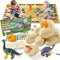 Haozozo Dinosaurier Ei Spielzeug ab 4-10 Jahre Junge, Dinosaurier Ausgrabungsset für Kinder Geschenk Junge 3-12 Jahre Dino Spielzeug Figuren Ausgrabung Archäologie Kit