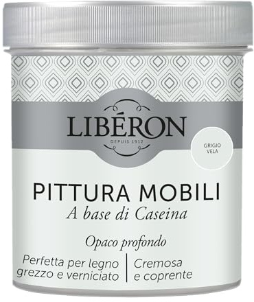 Libéron Pintura Muebles a base de Caseína Gris Vela 0.5 L