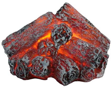 Agwuoetr Luz de Llama de Fuego Artificial LED, Luz de Chimenea Sin Llama Chimenea LED con Llama de LeñA de Troncos Realista