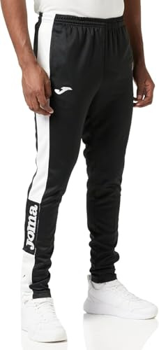 Joma Championship IV Pantalones, Hombre, Negro Blanco, XS