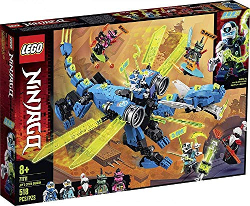 LEGO NINJAGO Jay’s Cyber Dragon 71711 Ninja Action Toy Building Kit, New 2020 (518 Pieces)