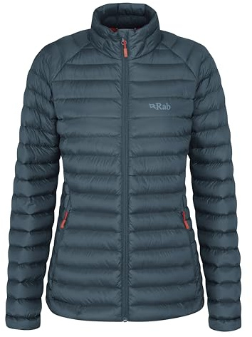 Rab Women's Microlight Down Jacket for Trekking, Climbing, & Skiing - Orion Blue - 10