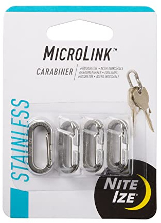 Nite Ize MicroLink Carabiner Stainless Steel - 4 Pack