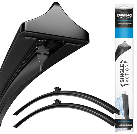 Scheibenwischer für Toyota Yaris Bj. 01/99-08/05 | Single Action Premium Scheibenwischer-Set Vorne | Hochwertige Wischblätter für klare Sicht | Set für Frontscheibe