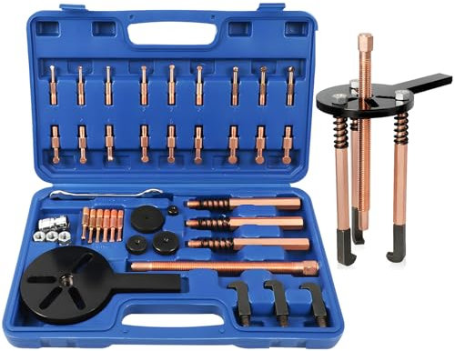 Kit d'extracteur de roulement 36 en 1 universel, extracteur de roulement intérieur, outil d'extraction, outil d'extraction, extracteur de roulement avec pinces de serrage en 8 tailles, ensemble