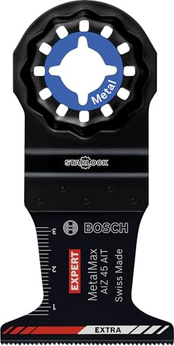 Bosch 1x Hoja de corte de inmersión EXPERT AIZ 45 AIT MetalMax (para Acero, Acero inoxidable, Anchura mm, Professional Accesorios Multiherramienta)