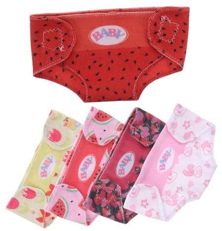 CIYODO 5 Pezzi Di Pannolini Di Stoffa Per Bambole Pannolini Per Bambole Per Vestire Mini