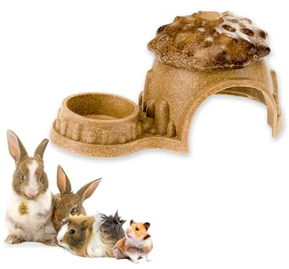 Ferplast Natural Snack for Rodents, Hamsters, Guinea Pigs and Rabbits, Promotes Dental Hygiene, stimulates Play and offers Taste and Well-Being, Hut-shaped