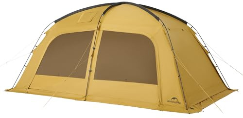 Naturehike Tienda de campaña térmica para 4 – 6 personas, con gato hidráulico PU3000 mm UPF50+ con horno, 4 estaciones, para familias, resistente al agua, para mochileros, camping, senderismo