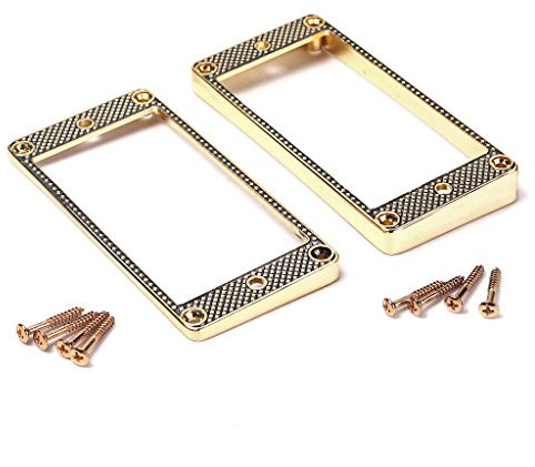 Alnicov Humbucker-Tonabnehmer mit gebogenem Boden, für Epiphone-Gitarren-Zubehör, goldfarben, 2 Stück