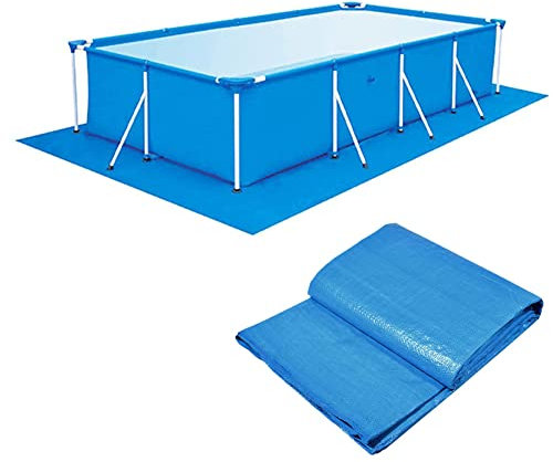 Pool Bodenplane, Pool Ground Tuch, Faltbarer Schwimmbadbodenschutz, wasserdichte rechteckige Poolmatte für Rahmen Pool und aufblasbaren Pool (200 * 300cm)