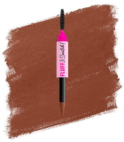 NYX Professional Makeup Fluff & Snatch Brow Powder Pen, Lápiz de Cejas, Acabado Esponjoso, Suave y Mate, 24h de Duración, Fórmula de Crema a Polvo, Tono: 03 Auburn