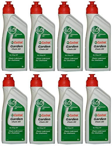 Aceite para cadena de jardín Castrol, lubricante para cadena de motosierra, 8 litros