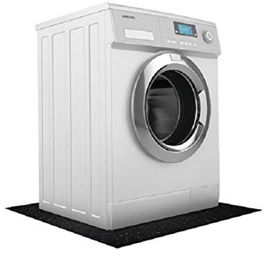 PAGA Antivibrationsmatte für Waschmaschinen 60cm x 60cm x 1cm - Antirutschmatte in Schwarz