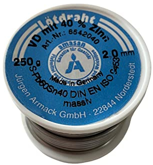 Solid tråd 2 mm tinol 250 gr verktygslödning