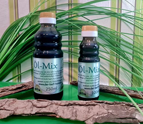 Barf-Öl, Öl-Mix, Omega 3 6 9, Lachsöl, Borretsch, Hund, Katze