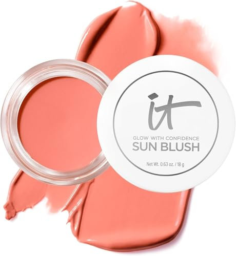 IT Cosmetics Do It All Serum Color Balm, 18 g, Light Medium, Cream Blush & Bronzer, Sonnengebräunte Farbe und Glow in einem, Hautglättend & aufpolsternd, Für alle Hauttypen, Farbton Sun Blossom 20