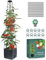 MYMULIKE Raised Garden Bed Planter Box with Trellis,Tomato Cage Planter Raised Garden Bed with Trellis for Climbing Vegetables Plants Tomato Cage w/Self-Watering, Indoor Outdoor Use (1, black)