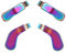 4 Paddle per Controller Elite per Xbox Elite Controller Series 2, Paddle Metallici Intercambiabili e Blocchi per Grilletto di Ricambio per Xbox Elite Series 2 Core (Arcobaleno)