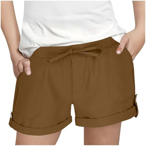 Pantalones Cortos para Niña Short Verano Monocolor Pantalon Corto Niño Cintura Elástica Cordón Pantalón Corto Deportivos para Correr Ciclismo Ligero Cómodo Bermudas Verano 3-13 Años