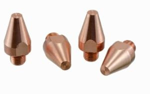 2 Pr Spot Welder 1/4 Tips 476-040211-125 fits Miller Style Welding Tongs - 3/8-24 Thread