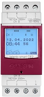 Grässlin talento smart CE2 43.04.0004.1 - Kanalerweiterung für talento smart S25 mit Bluetooth-Konnektivität,bis zu 8 Kanäle erweiterbar I Nulldurchgang I Mobile Programmierung I Einfache Installation