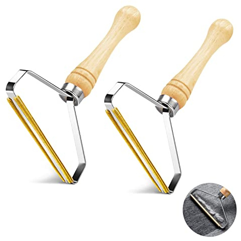 Lint Remover,2 Pack Pet Hair Remover,Reusable Clothes Carpet Couch Furniture Fabric Shaver Lint Brush Carpet Scraper