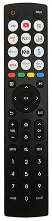 Replacement Hisense TV Remote Control for Hisense VIDAA 4K UHD Smart TV - No Setup Required