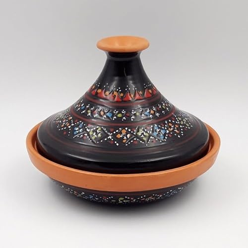 Tajine individuale svasato Marrakech nero - D 22 cm