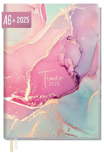Häfft® Chäff-Timer Mini 2025 A6+ “Silky Pink” 1 Woche 2 Seiten - Terminplaner, Wochenkalender, Organizer, Terminkalender mit Wochenplaner - nachhaltig & klimafreundlich
