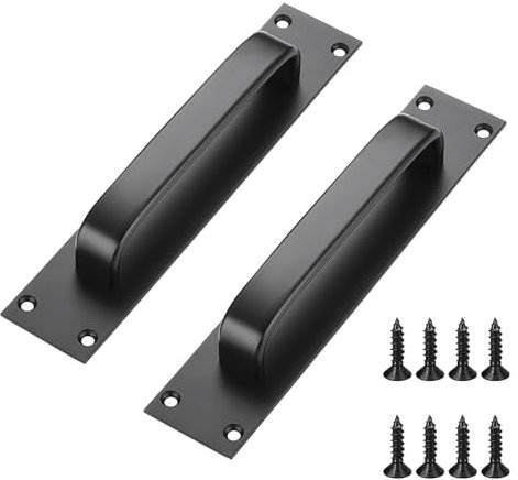Lucxhcky Lot de 2 poignées de porte coulissantes grange, quincaillerie pour porte de grange