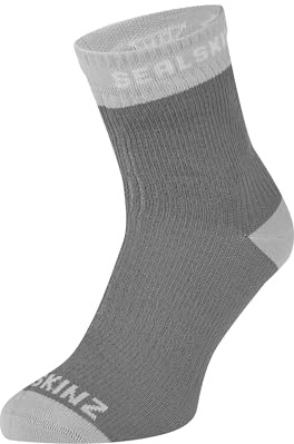 SEALSKINZ | Wretham Unisex Waterproof Ankle Bamboo Lined Seamless Sock | M - Grey