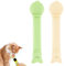 PEUTIER 2pcs Cat Strip Feeders, Lickable Cat Strip Squeeze Spoon Multifunctional Cat Wet Treat Dispenser Spoon Fish Shape Cat Food Spoon Cat Stick Feeder for Wet Food Cat Pet Supplies(Yellow, Green)