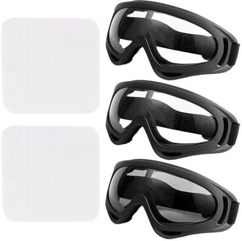 ZGDEIWGF Lunettes De Protection Des Yeux Avec 2 Chiffons - Protection De Sécurité Transparente Pour Enfants En Plein Air