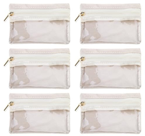 HDOYTXXM Maletín organizador de joyas portátil moderno bolso transparente para el almacenamiento de joyas práctico Storgae para mujeres y niñas