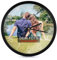 Wanduhr Mit Bild Personalisiert Foto/Logo/Text, 25cm Ø, Fotogeschenke, Uhr zum selber gestalten, Uhr mit Bild, schwarz Zeiger, Aus Kunststoff, für Wohnzimmer Küche,Rund(weiße-Schrift)