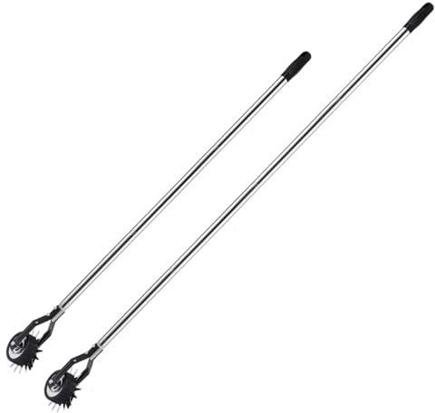 Kantenschneider für Rasen, 170 cm manueller Rasenkantenschneider mit 4 Abschnitten, Edelstahlgriff, rotierendes Kantenwerkzeug mit Rad, Gartenkantenschneider für die Landschaftsgestaltung von Gehwege