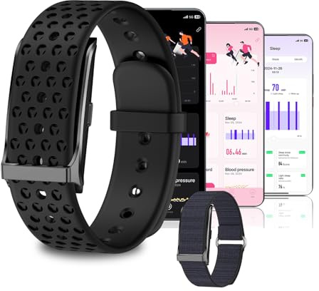 ZukZythepsor Multifunzione Fitness Tracking Wristband, Screenless Fitness Tracker,Impermeabile Braccialetto Intelligente,Frequenza Cardiaca Wristband 127 Diverse Modalità di Sport (Strap Colore * 2)