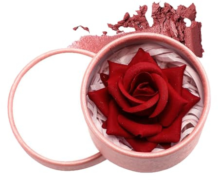 Rosato Rosa - Blush A Di - Fard 3D con Petali di Rosa a Coprenza Modulabile e Non Untuoso per Viso e Donna, Ideale per Feste e Riunioni